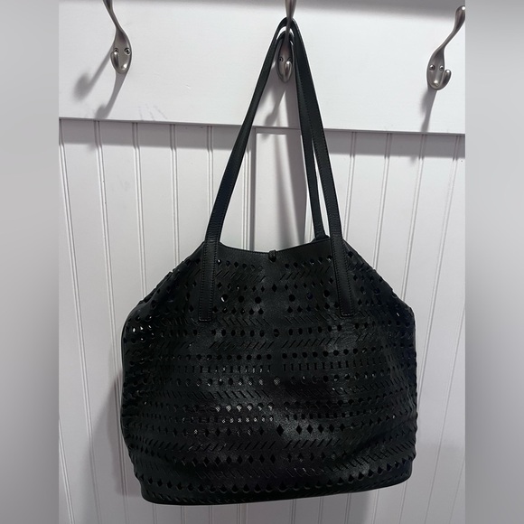 Stuart Weitzman Unique Leather Bag with removable inner bag - Picture 2 of 10